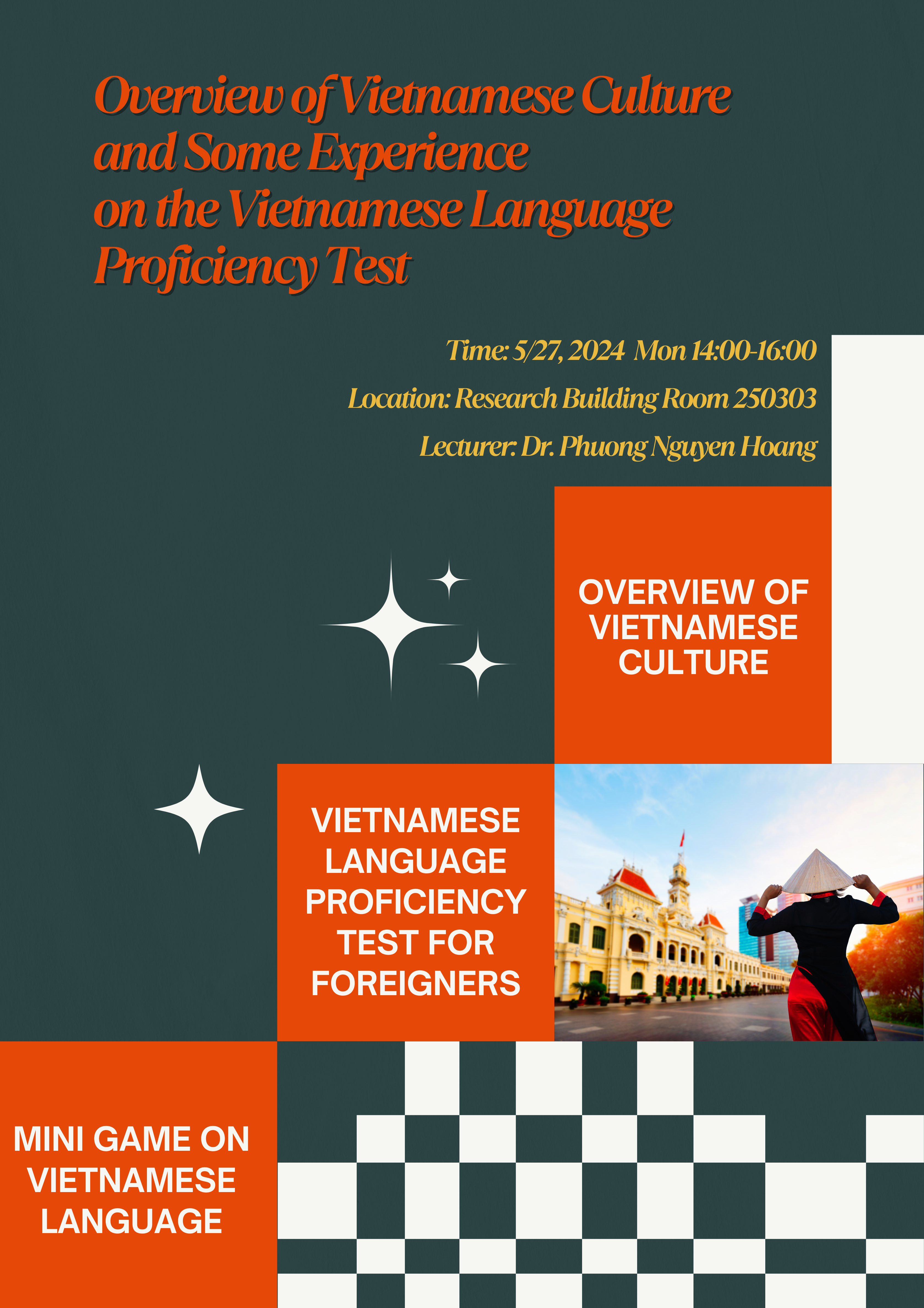 【專題演講】Overview of Vietnamese Culture and Some Experience on the Vietnamese Language Proficiency Test